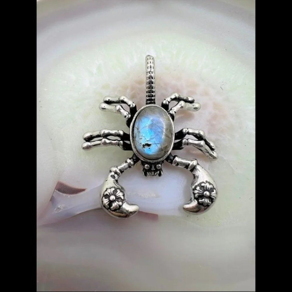 Labradorite Scorpion Pendant - NWOT